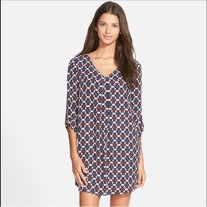 Medium Nordstrom lush karly shift dress blue geo